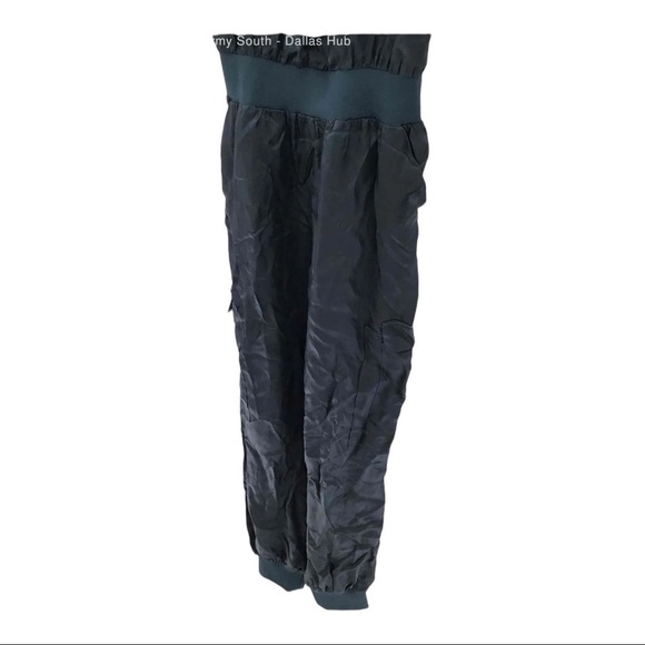 CINQ A SEPT Amia Twill Elastic Waist Jumpsuit Navy Blue Medium Cinq a Sept - Picture 6 of 7